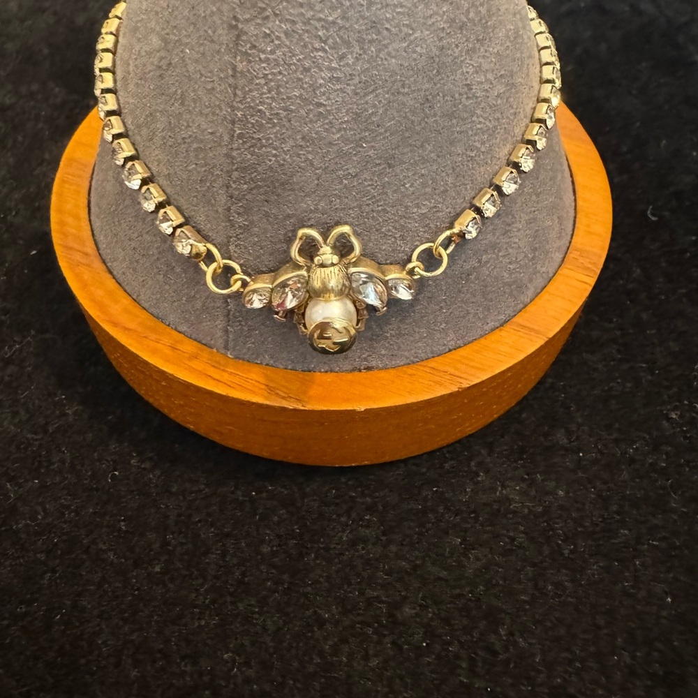Gucci Marmont Elegant Gold and Silver Bee Bracelet